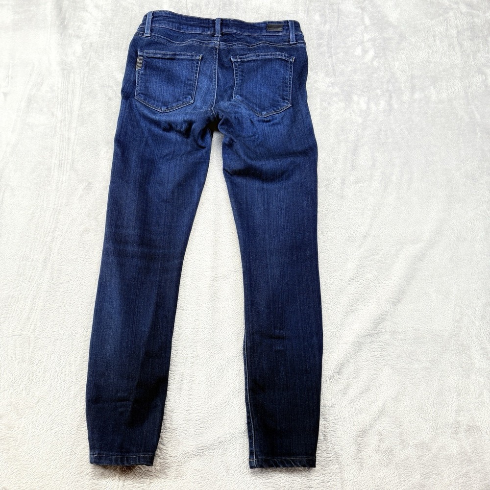 Paige Skyline Skinny Jeans Women size 27 Blue Denim Low Rise Stretch lightweight - Picture 2 of 16